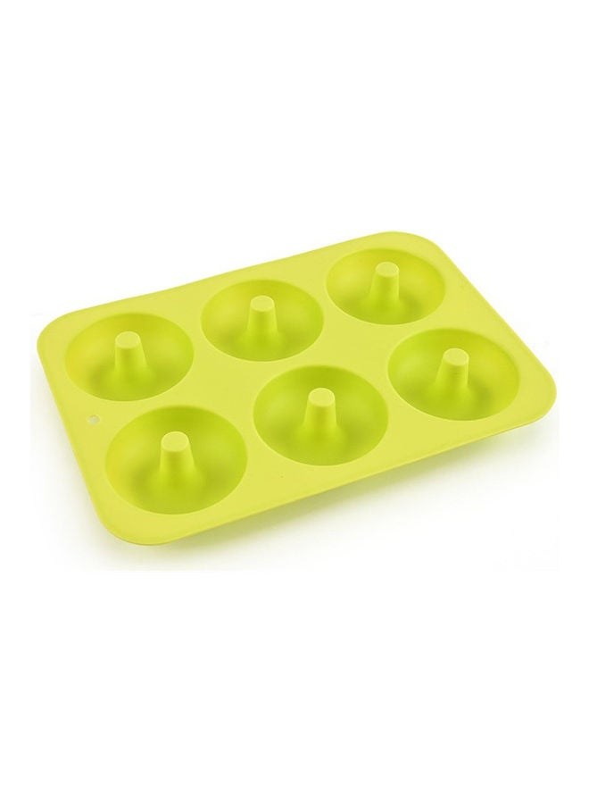 Doughnut Silicone Mould Green 26.5 x 18 x 2.5cm