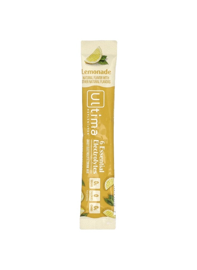 Ultima Replenisher - Ultima Replenisher, 6 Essential Electrolytes, Daily Electrolyte Drink Mix, Lemonade, 10 Stickpacks, 0.13 oz (3.7 g) Each - Image 1