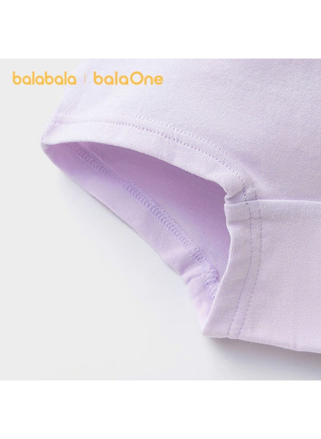 Balabala Kids Cotton A-class Girls Boxer Shorts New Baby Four-point Pants 5-pack Soft Skin-friendly - Image 3