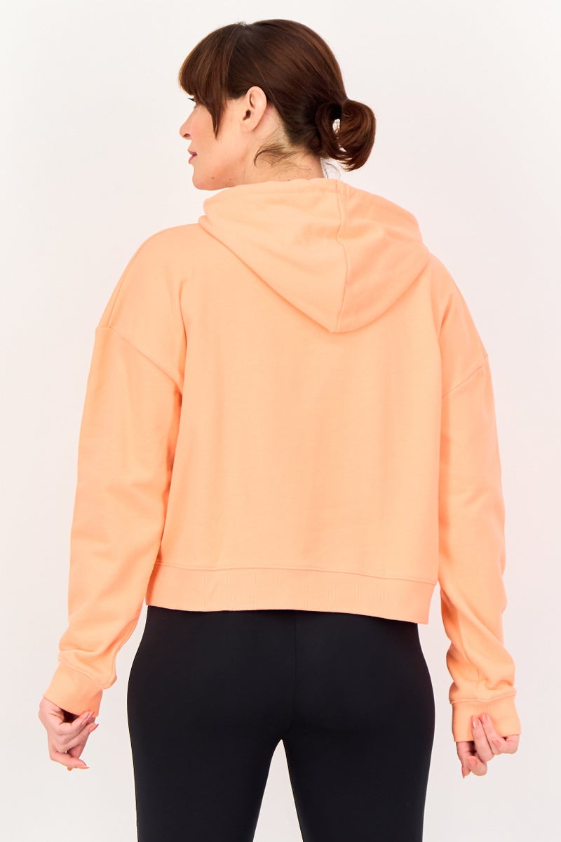 Reebok Women Sportswear Fit Long Sleeve Outdoor Hoodie, Future Peach - Image 3