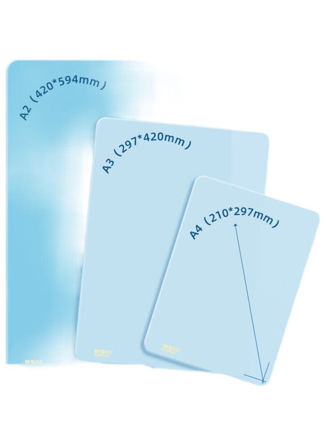 M.G M&G Stationery A4 Exam Writing Soft Pad Board, Student Exam Homework Calligraphy Drawing Pad, Eco-Friendly Eva Writing Pad, Middle And High School Exam Stationery, Matte White Single Pack Adb983X5I - Image 2