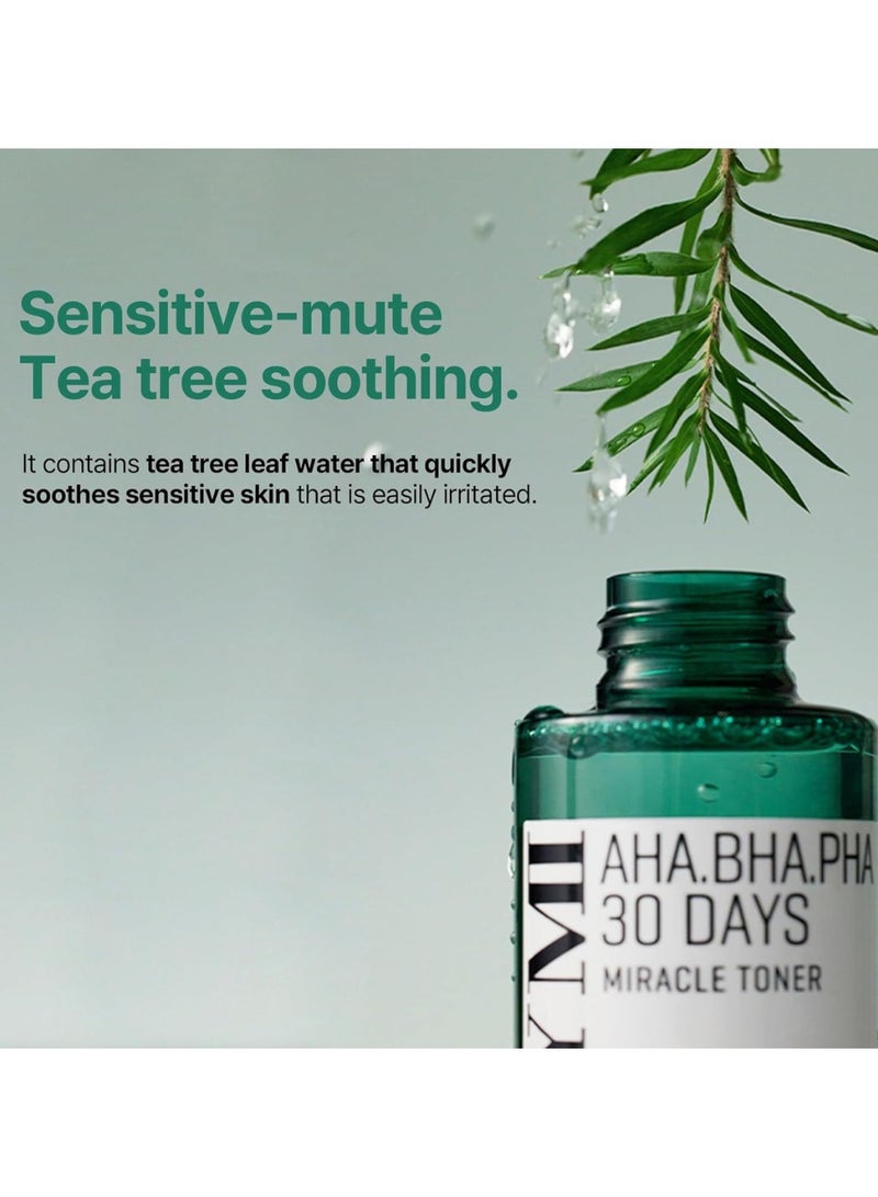 سام باي مي مجموعة معجزة 30 يومًا من SOME BY MI - تونر AHA BHA PHA، منظف فقاعات الشاي الأخضر Bye Bye Blackhead وجهاز تدليك الوجه - العناية بالبشرة الكورية لإزالة الرؤوس السوداء، وتقليل المسام، ونعومة البشرة - Image 5