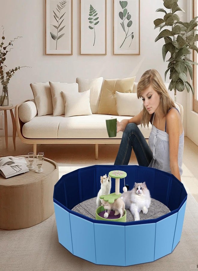 HALAGAS Cat Birthing Box, Whelping Box for Cats, Cat Birthing Nesting Boxs, Whelping Pool,Pet Birth Supplies, Foldable Cates Bath Pool, Convenient Storage, Easy to Clean, Can be Used Indoors or Outdoors - Image 5