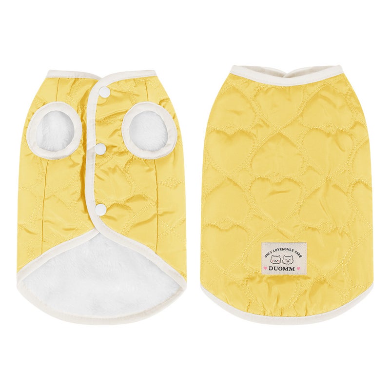 ملابس القطط الشتوية عبر الحدود معطف دافئ مبطن بالفليس للكلاب والقطط موضة قطن ميموري مزيف بالجملة - Image 1