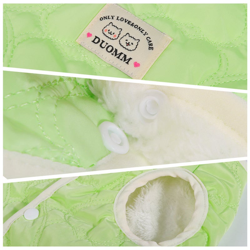 ملابس القطط الشتوية عبر الحدود معطف دافئ مبطن بالفليس للكلاب والقطط موضة قطن ميموري مزيف بالجملة - Image 5