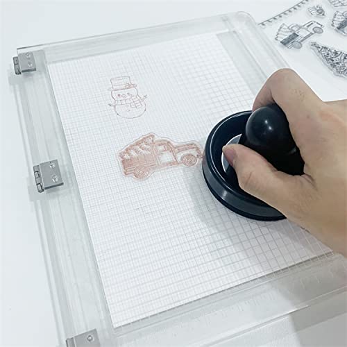 CYFUN DESIGN 2PCS Stamping ToolRubber Stamp Pressure ToolStamping Pressure Tool, Stamping Blocks Press Tools for Card Making DIY Scrapbooking Craft, Arts Supplies - Image 4