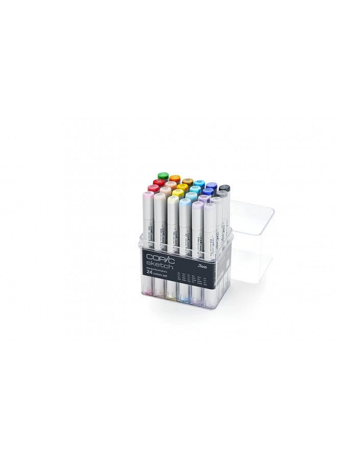 Copic Markers SB24 24-Piece Sketch Set, Basic - Image 1