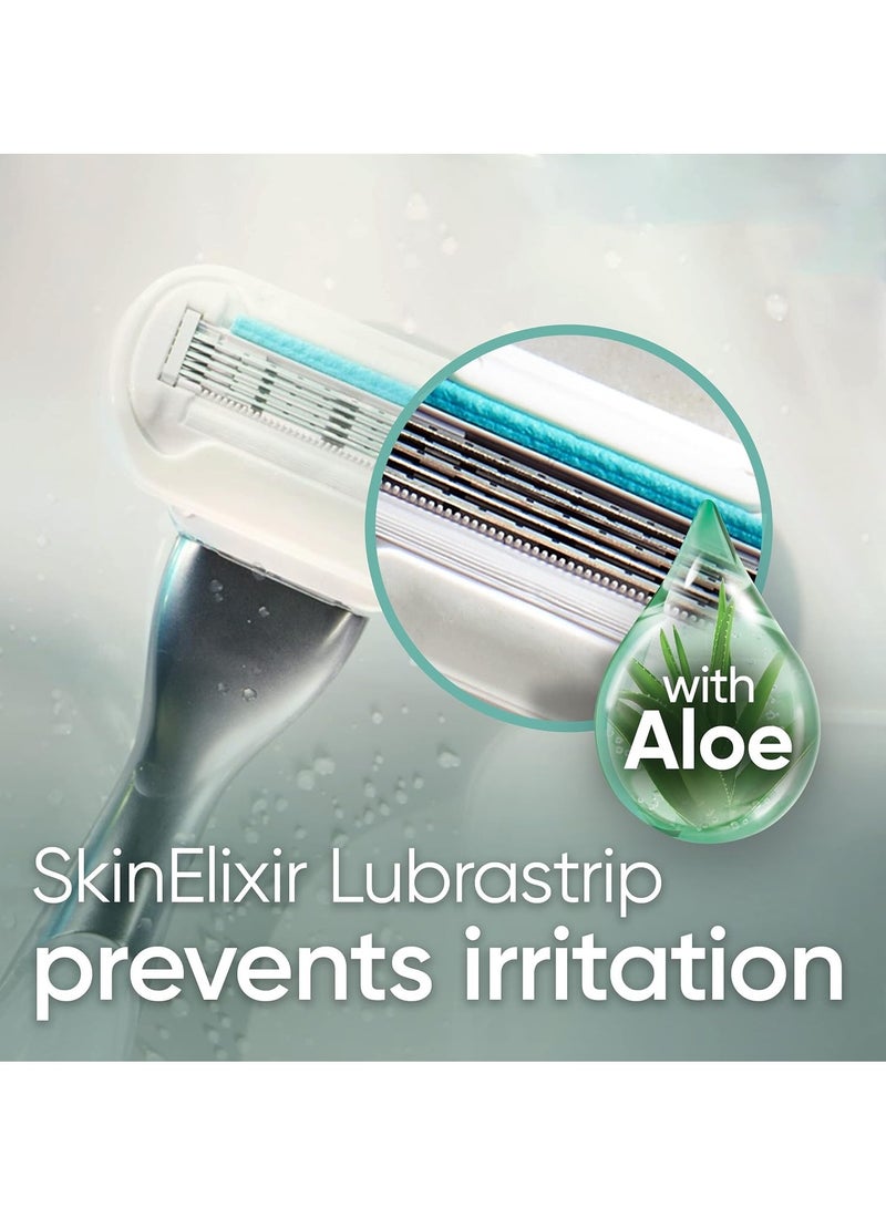 Gillette شفرات حلاقة جيلت فينوس ديلوكس سموذ سنسيتيف للنساء، 4 قطع - Image 2