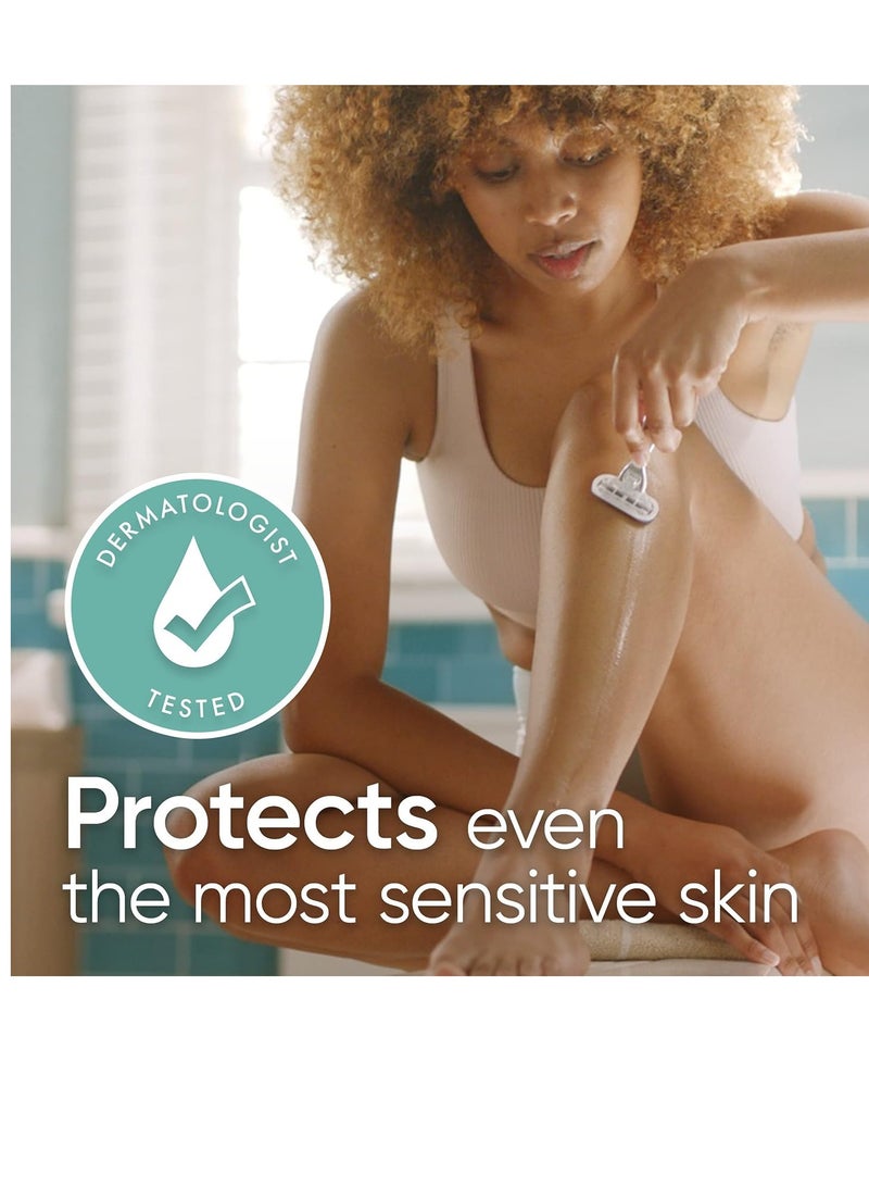 Gillette شفرات حلاقة جيلت فينوس ديلوكس سموذ سنسيتيف للنساء، 4 قطع - Image 5