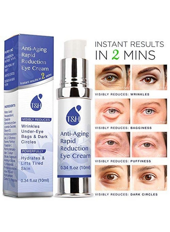 Terez & Honor Antiaging Rapid Reduction Undereye Cream Visibly And Instantly Reduces Wrinkles Dark Circles And Eye Bags In 120 Seconds Hydrates & Lifts Skin Rapid (0.34 Fl.Oz) - Image 3