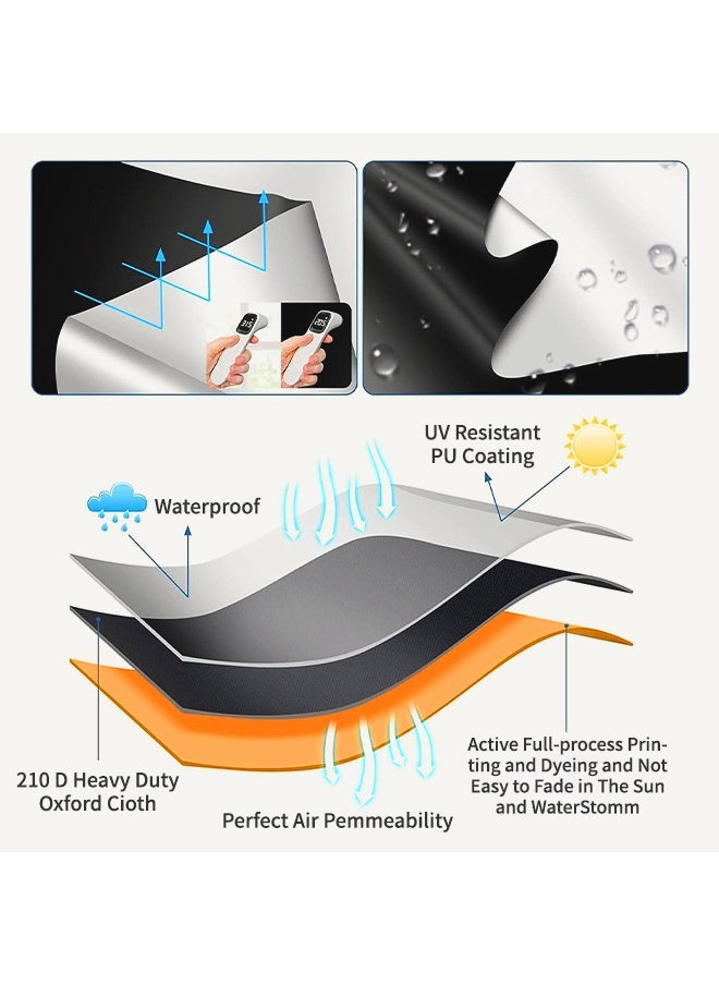 Generic - 1.45*1M Portable Blackout Curtains, 100% Blackout Material, Temporary Blackout Blinds/Curtains For Nurseries, Bedrooms, Windows, Dormitories, Offices  DIY Travel - Image 1