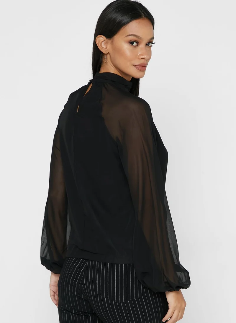 ELLA Mesh Sleeve Top