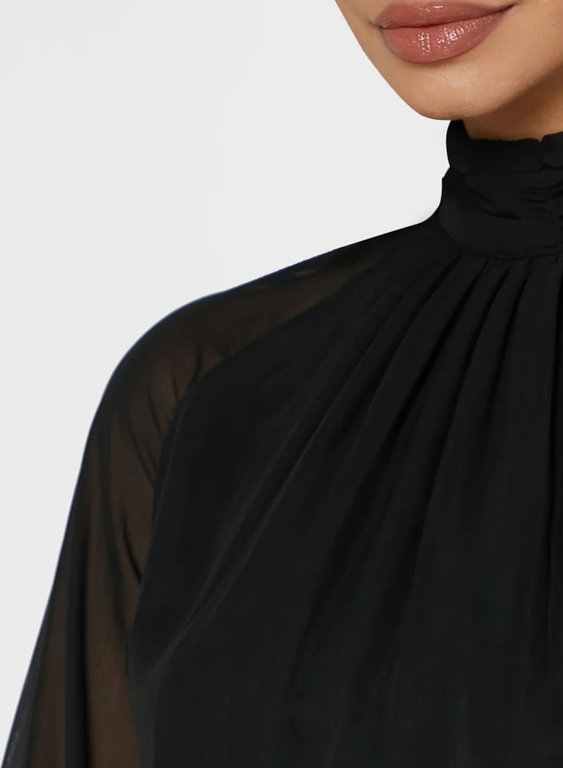 ELLA Mesh Sleeve Top