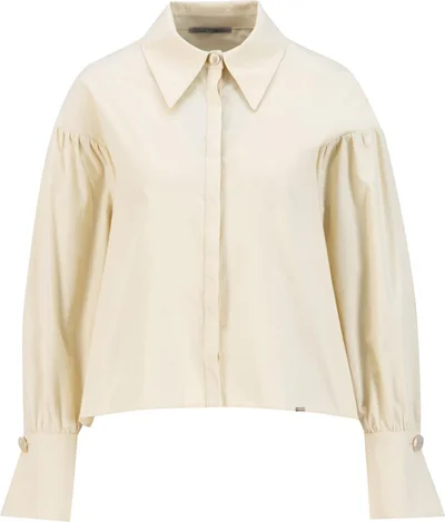 ARMINE Pointed Collar Floss Linen Shirt 24K3602 Moonstone