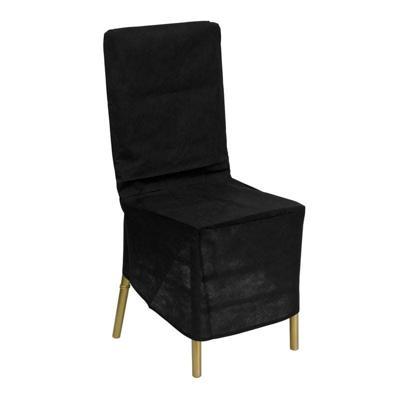 Flash Furniture غطاء تخزين كرسي شيفاري من فلاش للأثاث باللون الأسود من القماش - Image 3