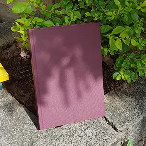 INNAXA دفتر يوميات إنناكسا بغلاف صلب، دفاتر ملاحظات فارغة، A5 (6 x 8) دفتر صفحات فارغة، دفتر رسم بغلاف صلب بدون خطوط، ورق سميك 120gsm، 80 ورقة/160 صفحة لكل كتاب، (مارون، A5-Plain) - Image 4
