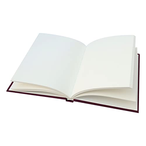 INNAXA دفتر يوميات إنناكسا بغلاف صلب، دفاتر ملاحظات فارغة، A5 (6 x 8) دفتر صفحات فارغة، دفتر رسم بغلاف صلب بدون خطوط، ورق سميك 120gsm، 80 ورقة/160 صفحة لكل كتاب، (مارون، A5-Plain) - Image 3