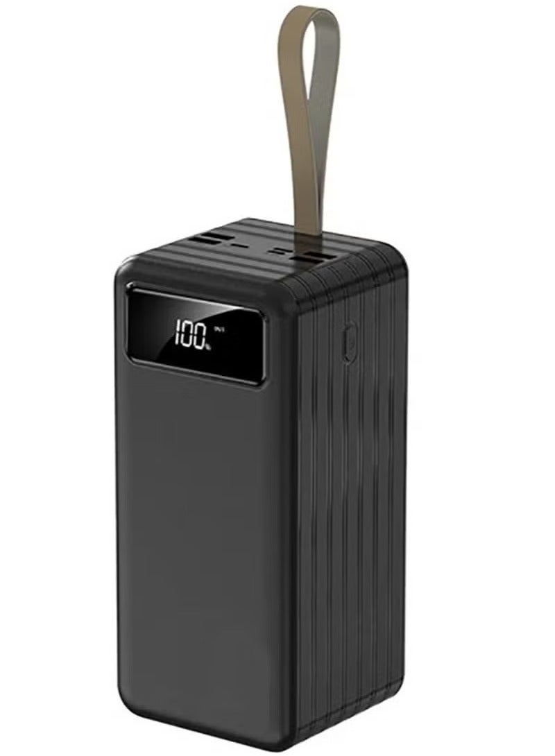TIGER Portable Power Bank 70,000mAh External Battery Charger with Built-In Cable, Dual Output Fast Charging for Smartphones, Tablets, Laptops & USB Devices, LED Display, Compact Design for Travel and Emergency Use - Image 1