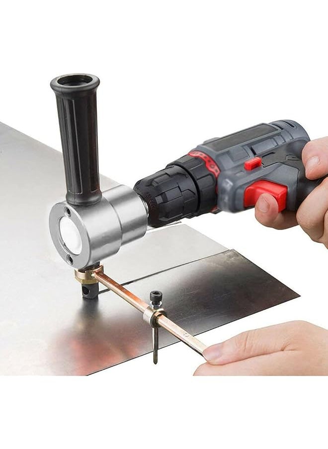 Sheet Metal Nibbler Cutter Double Headed Sheet Cutter Nibbler Drill Attachment For Straight Curve And Circle Cutting