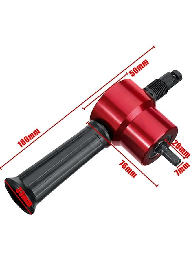 Sheet Metal Nibbler Cutter Double Headed Sheet Cutter Nibbler Drill Attachment For Straight Curve And Circle Cutting