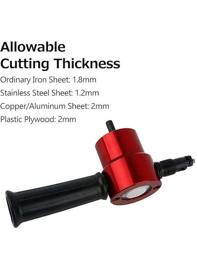 Sheet Metal Nibbler Cutter Double Headed Sheet Cutter Nibbler Drill Attachment For Straight Curve And Circle Cutting