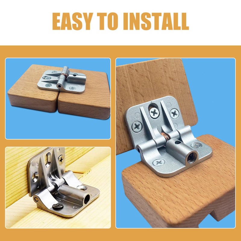 90 Degree Adjustable Zinc Alloy Cabinet Hinge with Limit Stop for Household Furniture Folding Table - Image 4