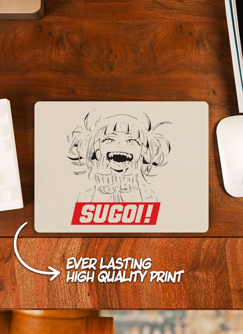 LOUD UNIVERSE My hero Academia Jar My Hero Academia Non-Slip Rubber Base Mouse Pad Anime Style Comic Rectangular Desk Mouse Pad Sugoi So Good Himiko Toga-Anime Character Fan - Image 2