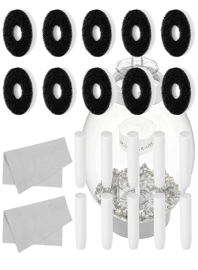 Novabright 32 Pack Filter Replacement Kit Compatible with BiOrb Aquariums Filter Cartridge Accessories10 Carbon Rings 10 Regular Foam 10 Air Stone 2 Cleaner Pad - Image 1