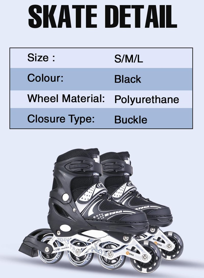 DubaiGallery Unisex Kids Roller Skate Shoes Removable Become Sport Trainer for Boys Girls Double Wheels Shoes - Image 2