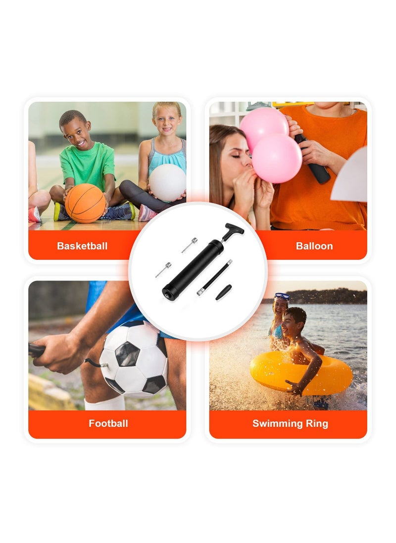 KASTWAVE Portable Ball Pump Kit, KASTWAVE Balloon Pump Basketball Pump Air Pump with 3 Needles, 1 Nozzle & Extension Hose for Soccer Football Volleyball Water Polo Rugby Exercise Sports Ball Swim Inflatables  - Image 5