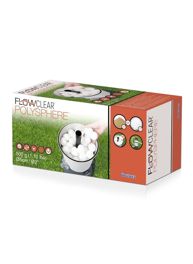 Bestway - Bestway - Flowclear Polysphere Filter Balls for Sand Filter Systems 500 Gram - 58475 - Image 1