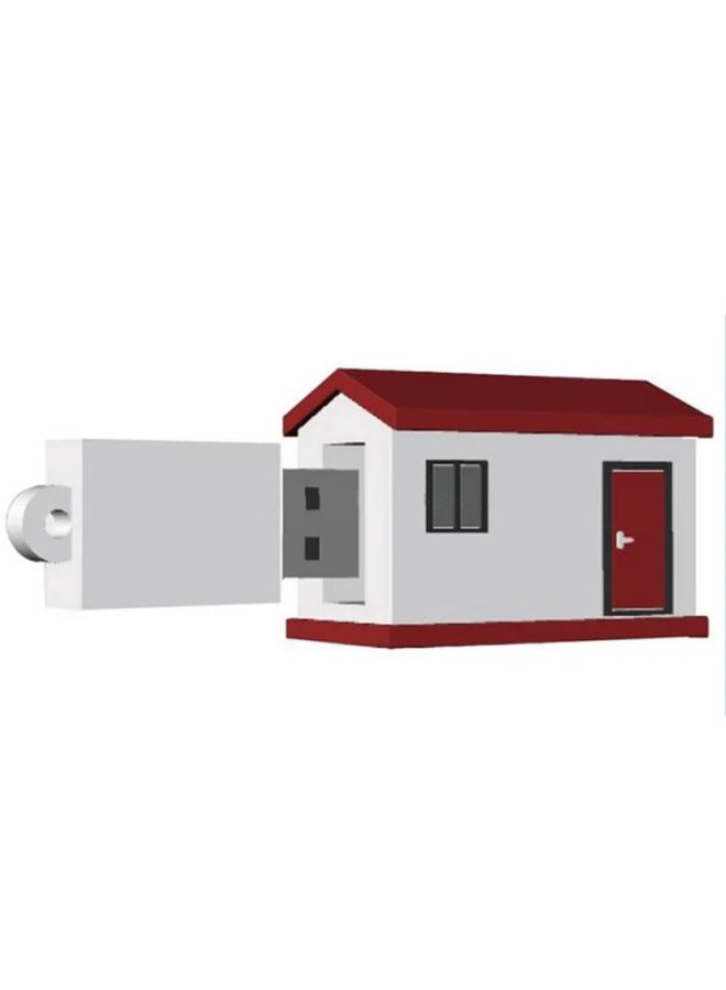 Villa House Cartoon U Disk-made Creative Special-shaped Doll Gift 3D High-speed Large-capacity Personality Pvc Soft Glue-Color:Samples Of Non-infringement Cases Are Limited To 4-Capacity:200 MOQ Large Price Excellent - Image 1