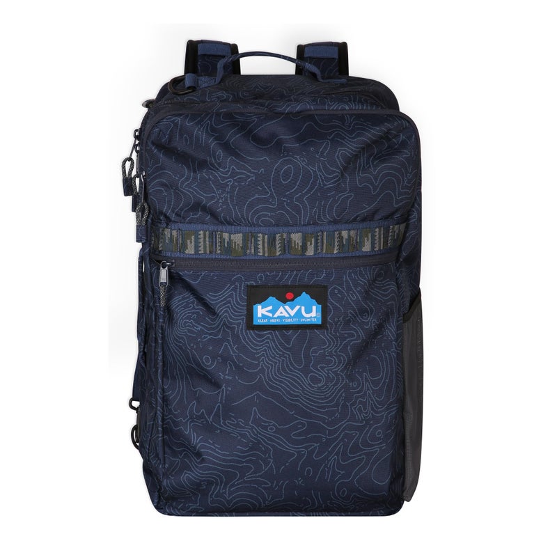 KAVU Hauler Hills Travel BackpackNavy Topo - Image 2