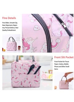 Y&D 27 PCs Bento Box Lunch Kit, Stackable 3-in-1 Compartment Japanese Set w/ Soup Cup Sauce Can, Spoon Fork, Cake Cups, Fruit Picks, Snack Bags, Leakproof Container for kids and Adults  - Image 4