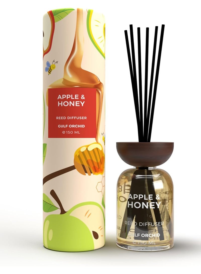 Gulf Orchid Gulf Orchid Apple & Honey Aromatherapy Reed Diffuser Air Freshener Fragrance for Home & Office 150ml 