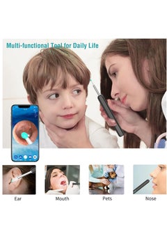 EHOME Ear Wax Removal, Wi-Fi Visible Wax Elimination Spoon with 4 Soft Silicone Ear Scoops, Wireless Ear Endoscope 1296P HD with LED Light for iPhone, iPad, Android Phones  - Image 2