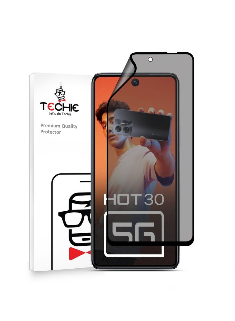 Techie واقي شاشة كامل مقاوم للانفجار مصنوع من السيراميك غير اللامع لهاتف Infinix Hot 30 - Image 1