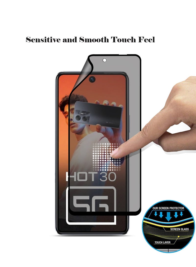Techie واقي شاشة كامل مقاوم للانفجار مصنوع من السيراميك غير اللامع لهاتف Infinix Hot 30 - Image 5