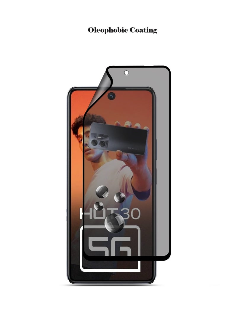 Techie واقي شاشة كامل مقاوم للانفجار مصنوع من السيراميك غير اللامع لهاتف Infinix Hot 30 - Image 4