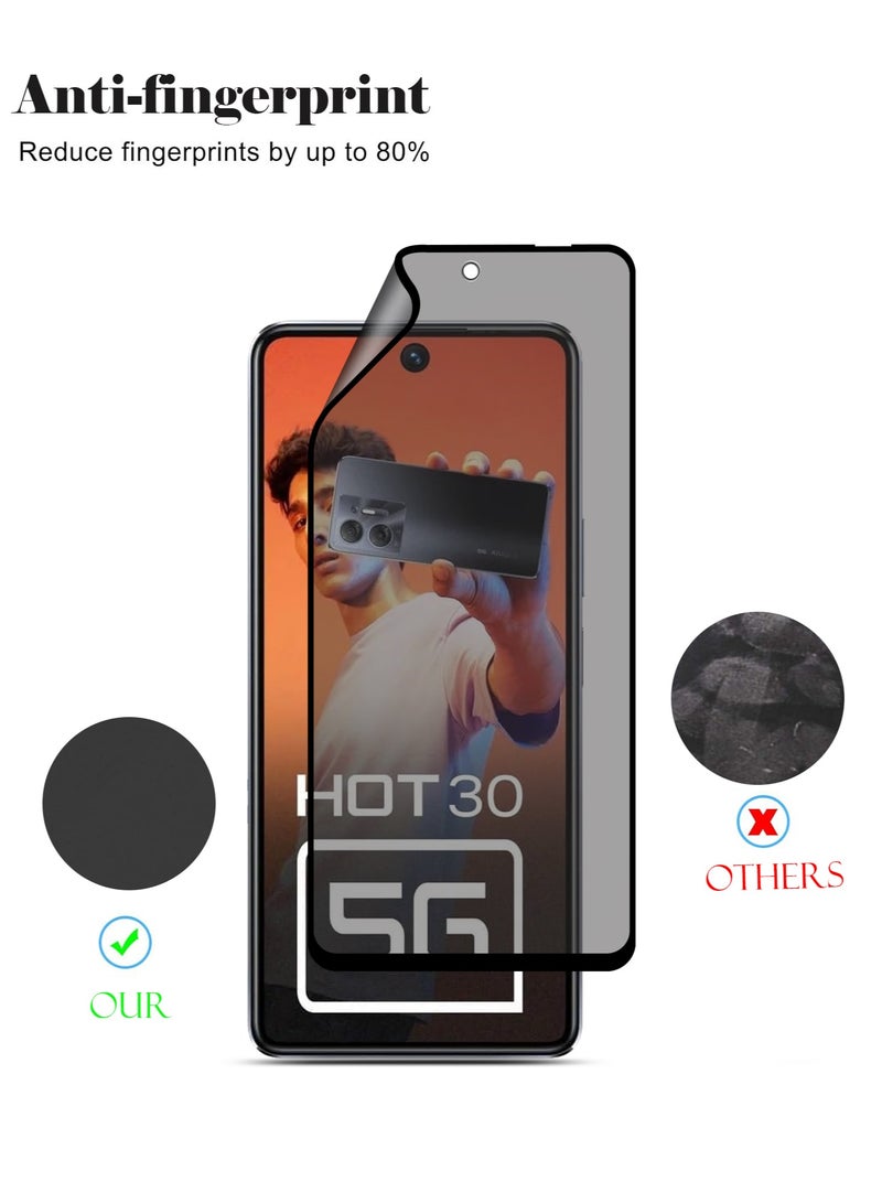 Techie واقي شاشة كامل مقاوم للانفجار مصنوع من السيراميك غير اللامع لهاتف Infinix Hot 30 - Image 3