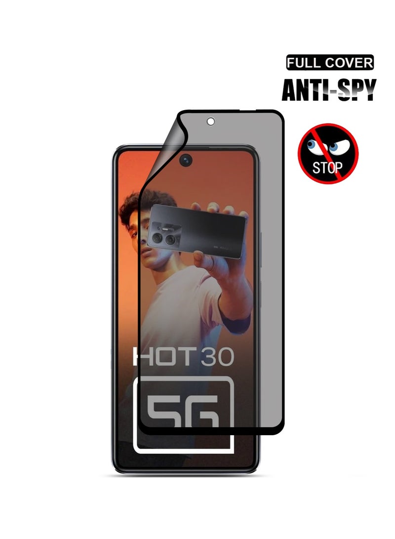 Techie واقي شاشة كامل مقاوم للانفجار مصنوع من السيراميك غير اللامع لهاتف Infinix Hot 30 - Image 2