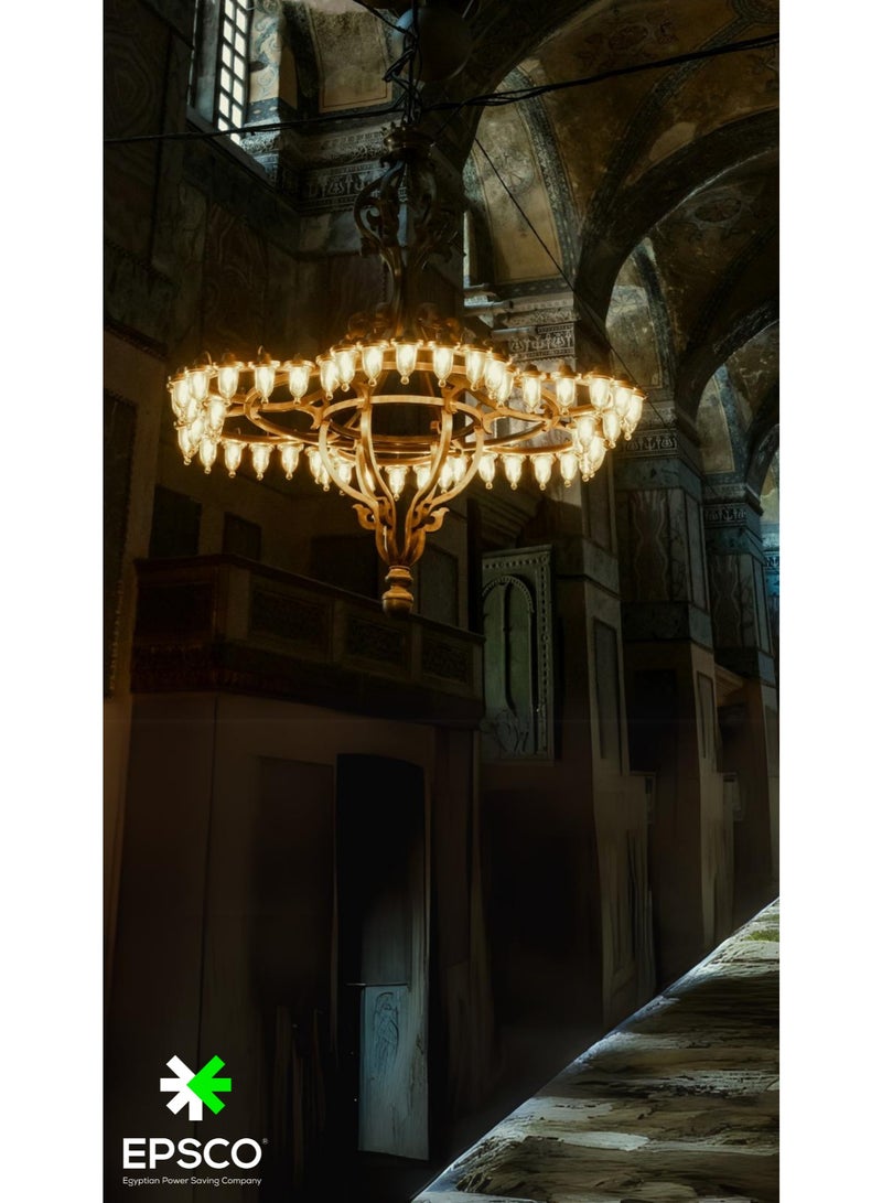 EPSCO Teardrop bulb 5 Watt WARM - for Chandeliers - E14 - Image 2