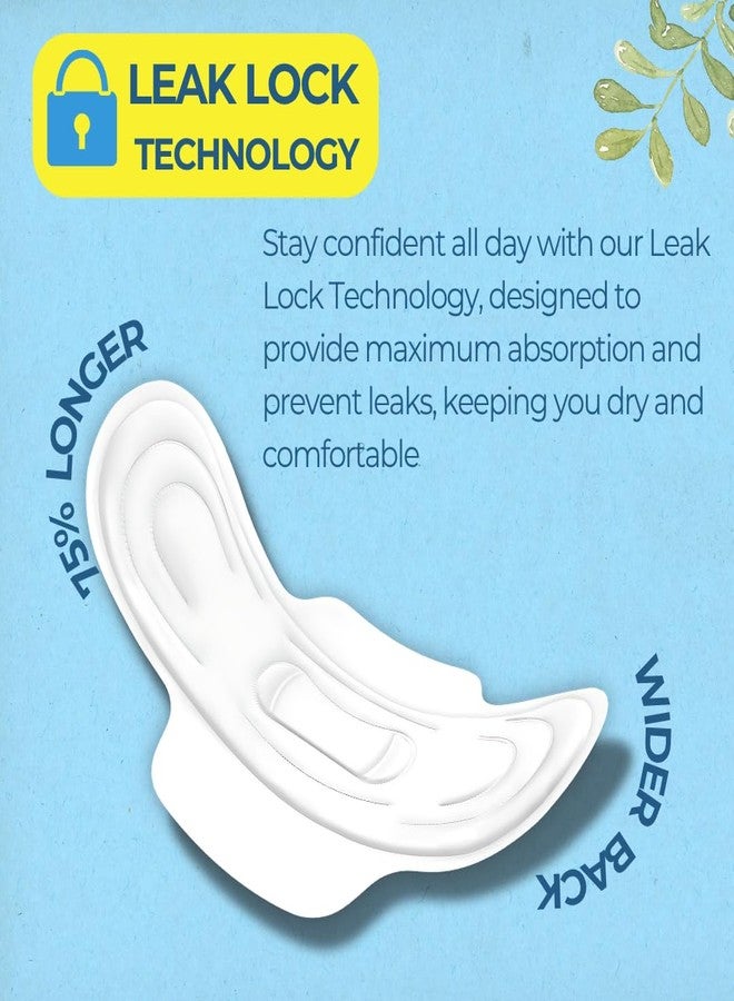 Hush Protec+ Sanitary Pads for Women XL 280mm | Pack of 4 | Total 24 Pads | Cotton Sanitary Pads | Pads for Periods | Extra Soft Large Wings | Leak Lock Protection - Image 5