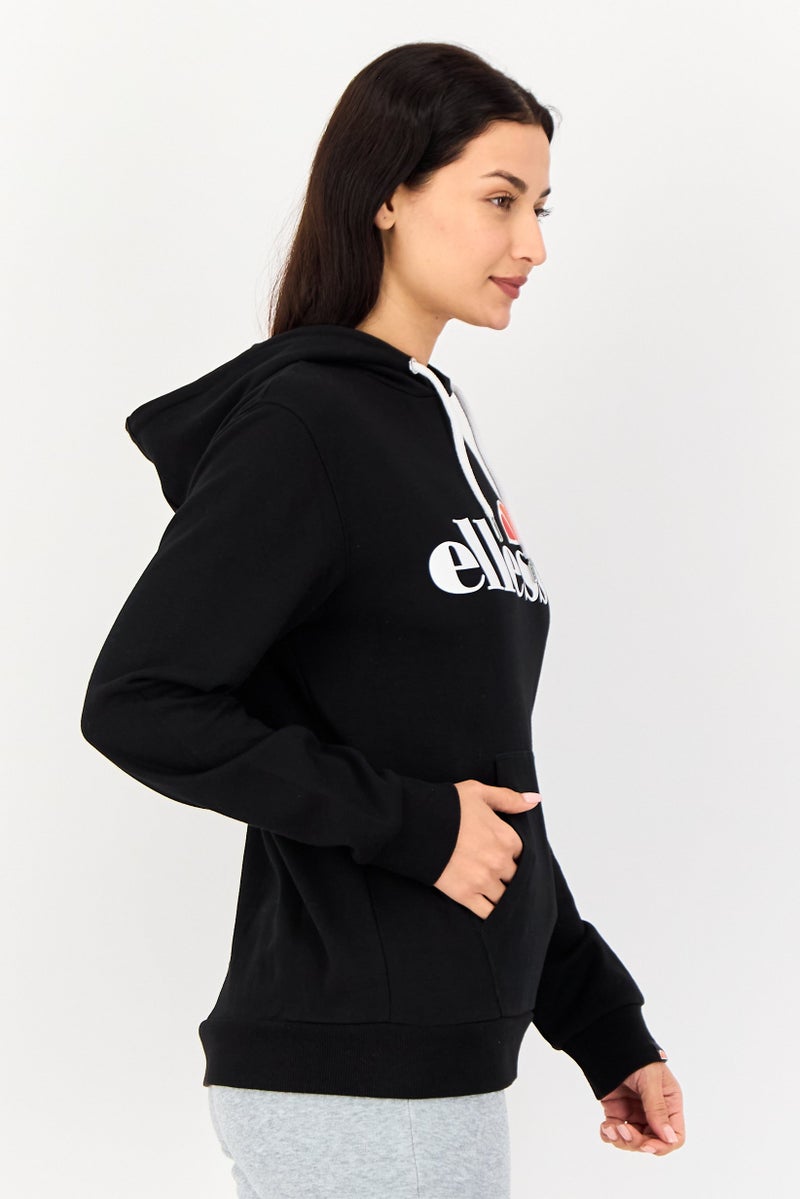 Ellesse هودي خارجي طويل الأكمام للنساء، رياضي، أسود - Image 4