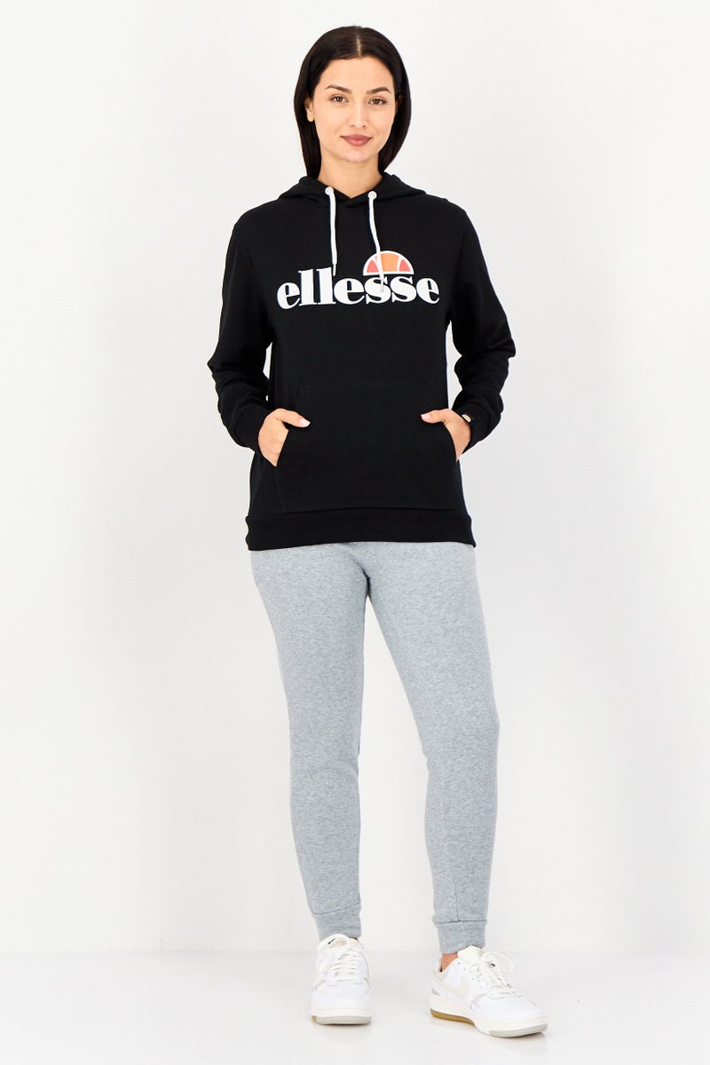 Ellesse هودي خارجي طويل الأكمام للنساء، رياضي، أسود - Image 3
