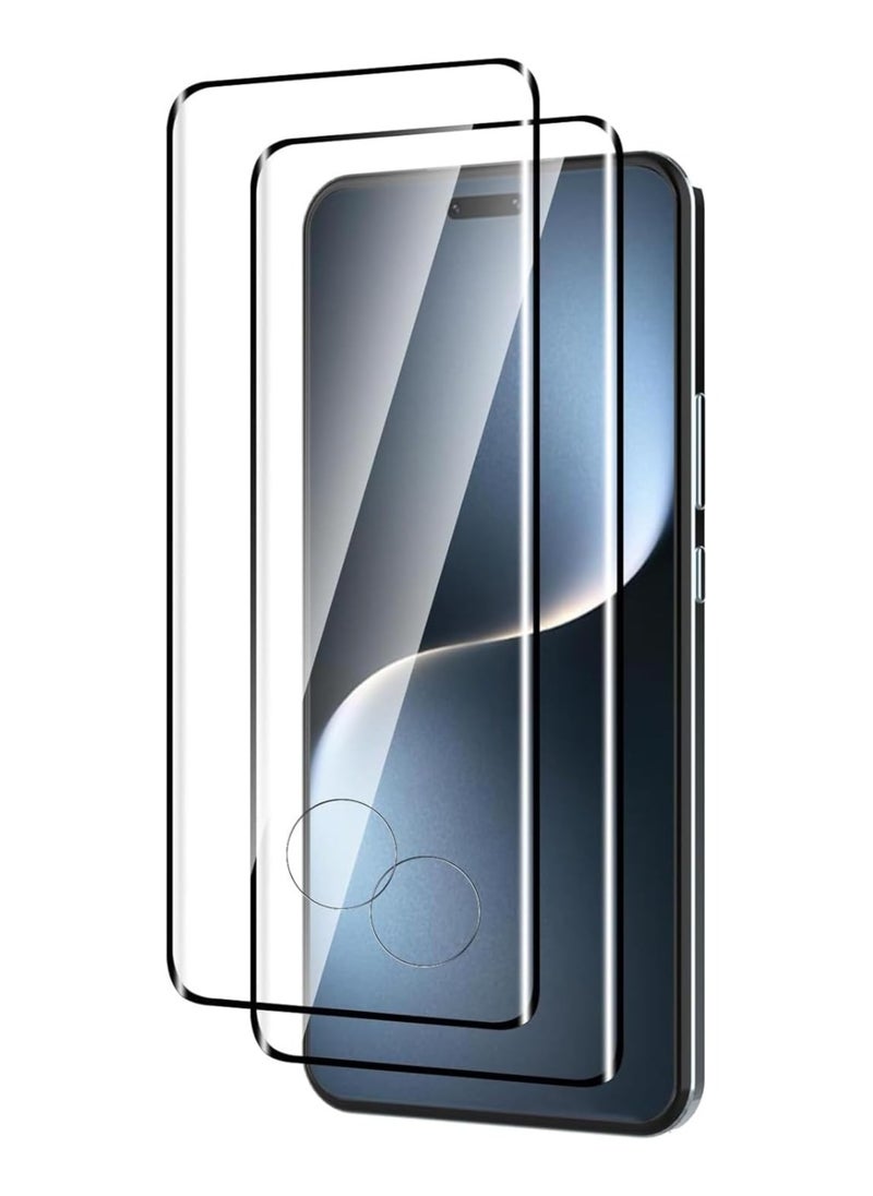 Muzz [2-Pack] Tempered Glass for Honor Magic 7 Pro Screen Protector Full Glue Edge-to-edge 9D Curved Screen Glass Anti Scratch 9H hardness Tempered Glass Film for for Honor Magic 7 Pro  - Image 1