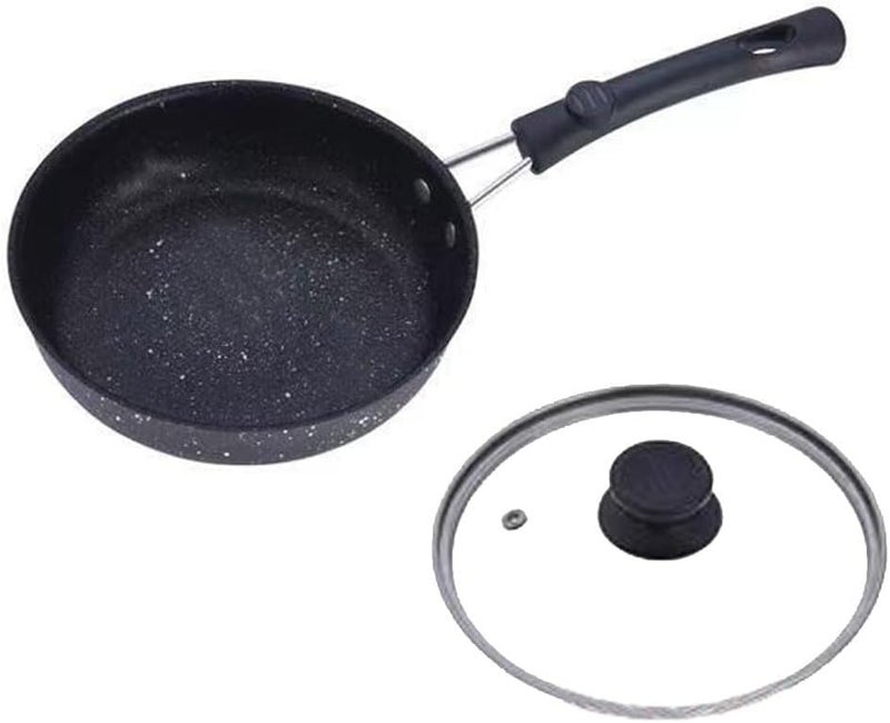 Heavy-gauge Nonstick Cookware, Frying Pan Set With Egg Pan And Lid, Ideal For Home Use, Perfect For Stir-frying,dishwasher Safe,easy To Clean,oven-safe(Maifan stone frying pan,16CM) - Image 1
