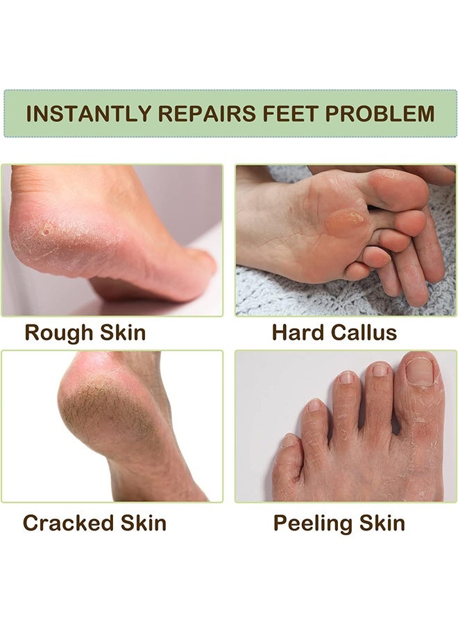 2 Pairs Moisturizing Gel Socks for Repairing and Softening Dry Cracked Feet Soft Spa Socks With Essential Oils and Vitamins Blue Pink - Image 4