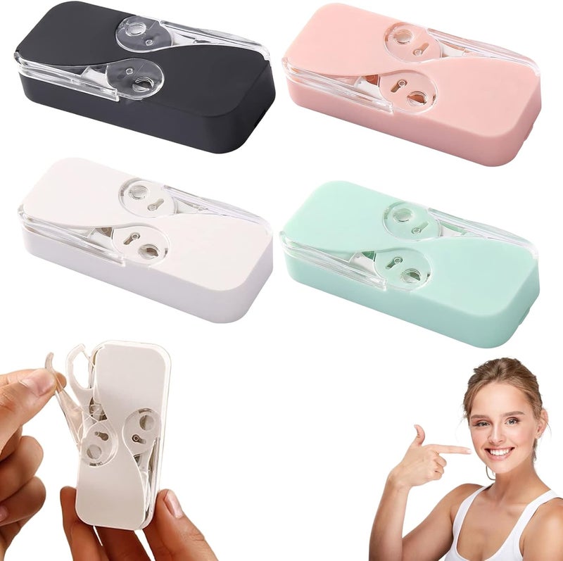 cheekyglo Portable Floss Dispenser, Dental Floss Portable Case Dental Floss Dispenser, 12Pcs Portable Dental Floss Stick Toothpicks Teeth Cleaning Tools (Multi-Colored) - Image 1