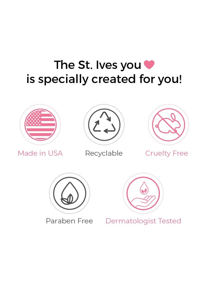 ST. Ives Exfoliating Body Wash Pink Lemon and Mandarin Orange Extracts Shower Gel for Women 100 Percent Natural Extracts Cruelty Free Paraben Free 650ml Transparent - Image 4